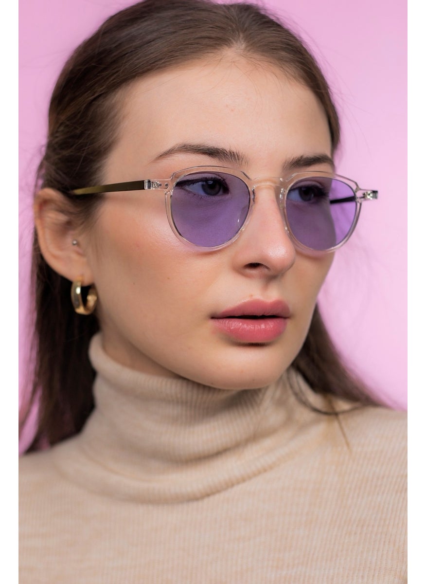 Focus On Wilson Crystal Purple Unisex Sunglasses  - Image 4