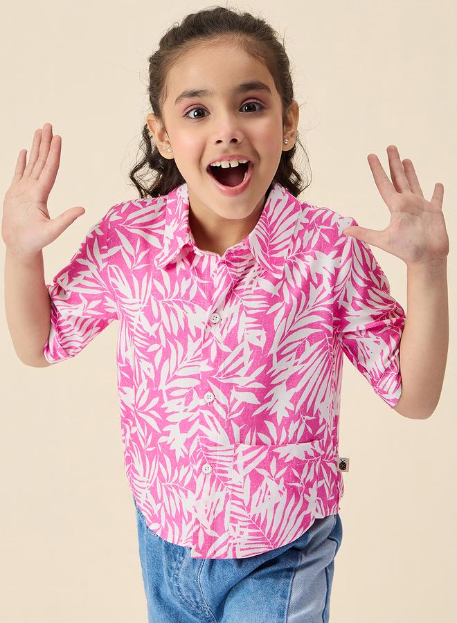 ستايلو بج قميص بنقشة زهور للبنات - Image 1