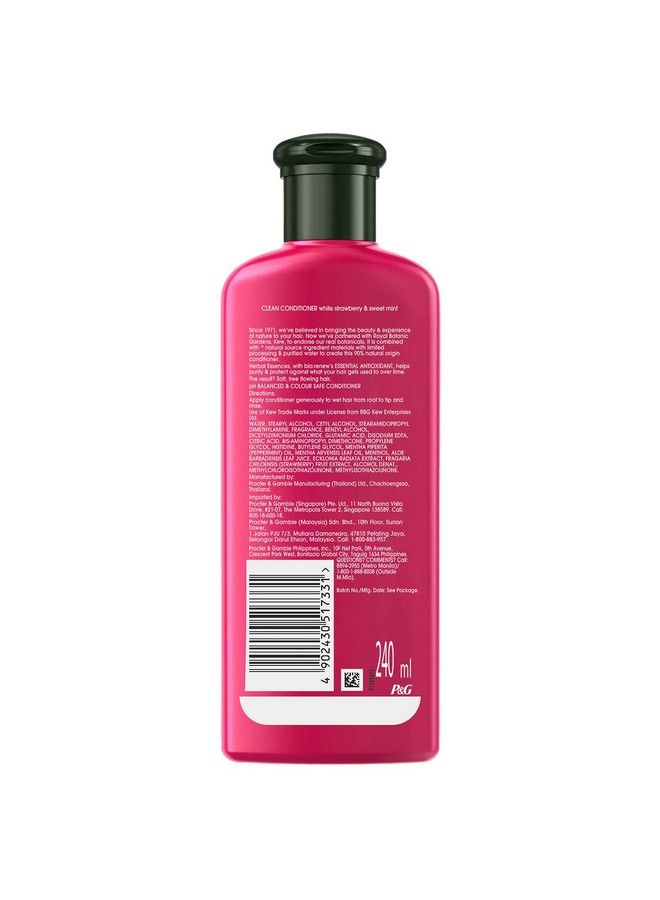 Herbal Essences White Strawberry & Sweet Mint Conditioner For Cleansing And Volume No Paraben No Colorants 240 Ml - Image 3