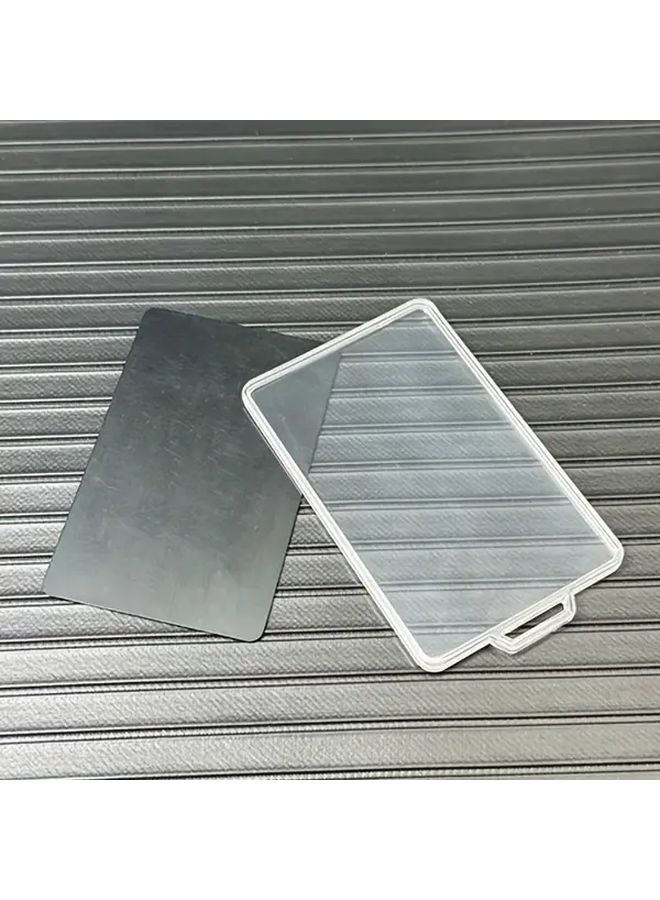 White Tesla Key Card Holder with Round Ring Pendant for Model Y 3 X - Image 5