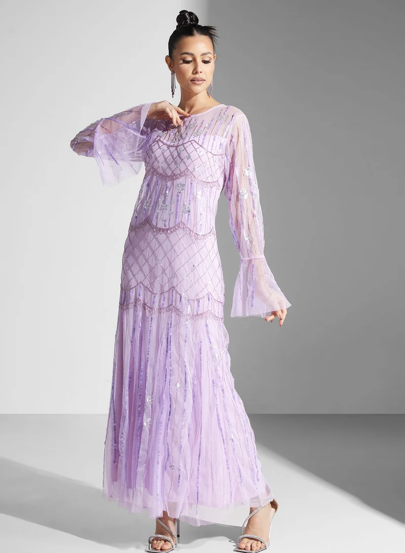 Namshi x Sequin Embellished Dress