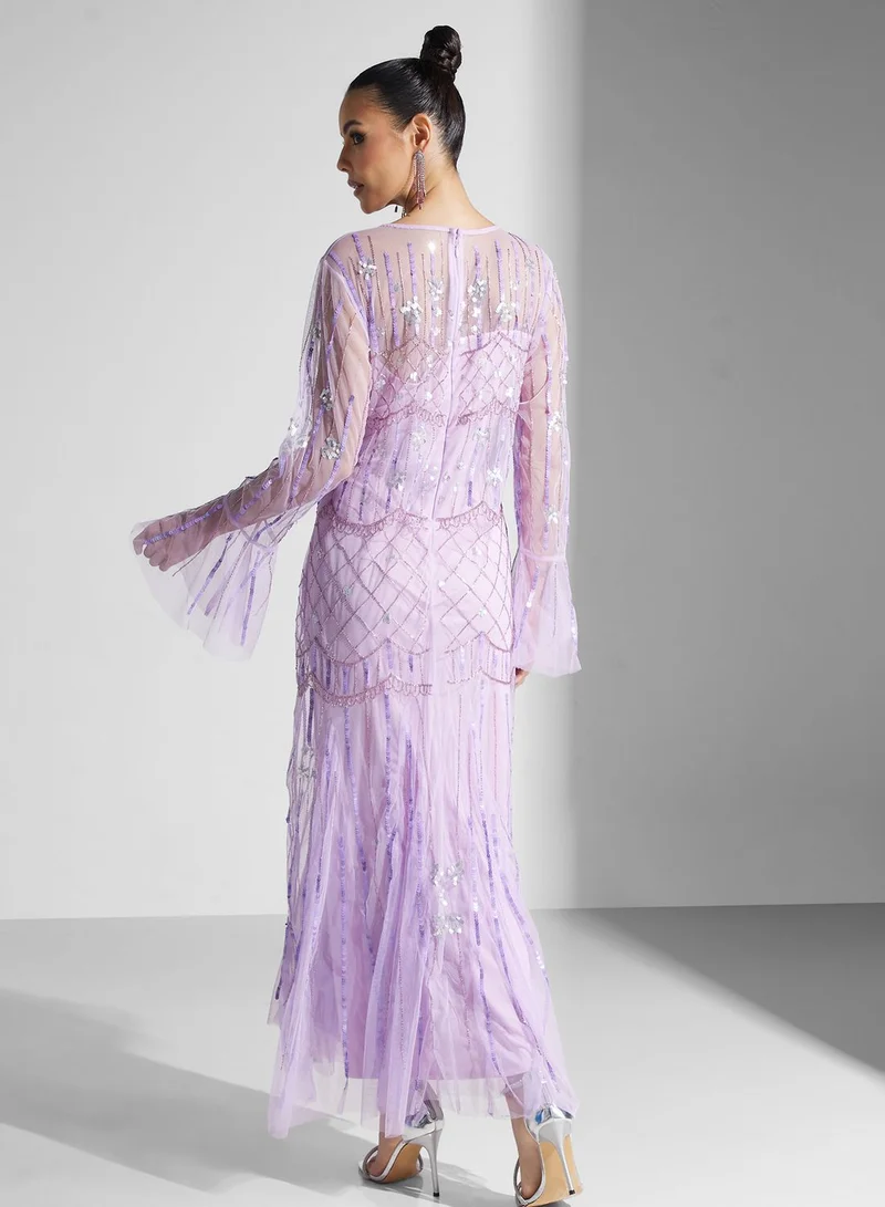 Namshi x Sequin Embellished Dress
