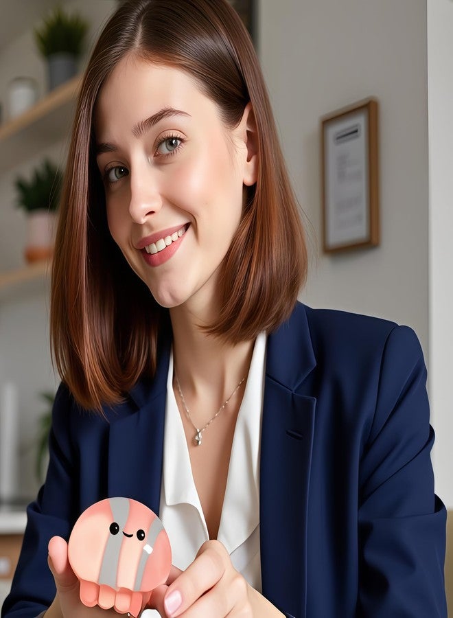 سكويشي قطعتان من لعبة تابا الإسفنجية، لعبة إسفنجية، مجسم أرنب شفاف قابل للتجميع، لعبة إسفنجية ذات ملمس ناعم وأشكال ممتعة، ألعاب حسية لتخفيف التوتر، مناسبة لتزيين المكتب والحقيبة - Image 3