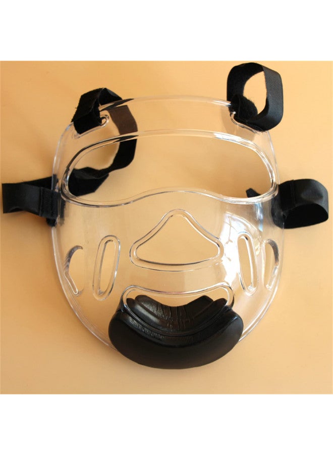 MWNAGO Clear Face Guard, Face Shield Portable Detachable Taekwondo Protection for Sports Karate Martial Arts Face Shield Nose Protector for Sports - Image 2