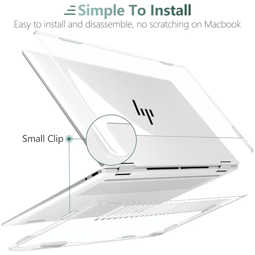 Batianda Crystal Clear Case for HP Envy x360 16-inch 2-in-1 Laptop 2024, Lightweight Hard Shell with Scratch-Resistant Protection, Precise Cutouts, Easy Installation, NOT Fitting Any Other HP - Image 3
