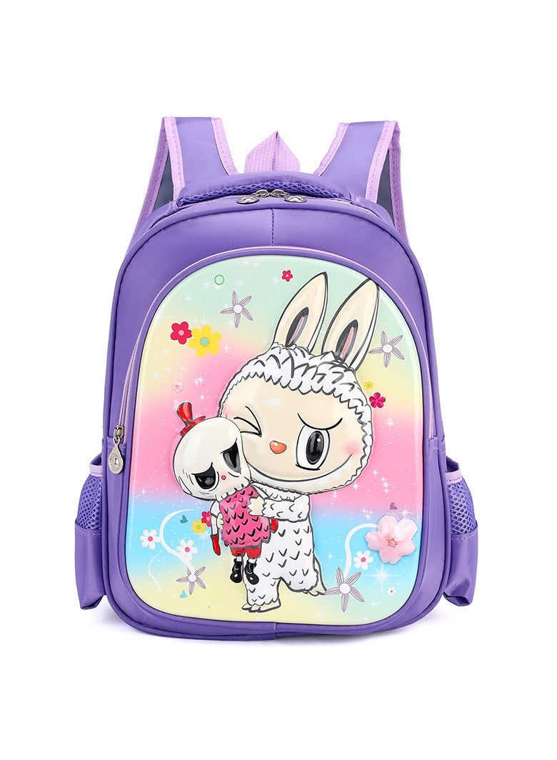 Labubu Children's Schoolbag, Primary School Student 3D Cartoon Backpack, Student Bag 39*35*15CM