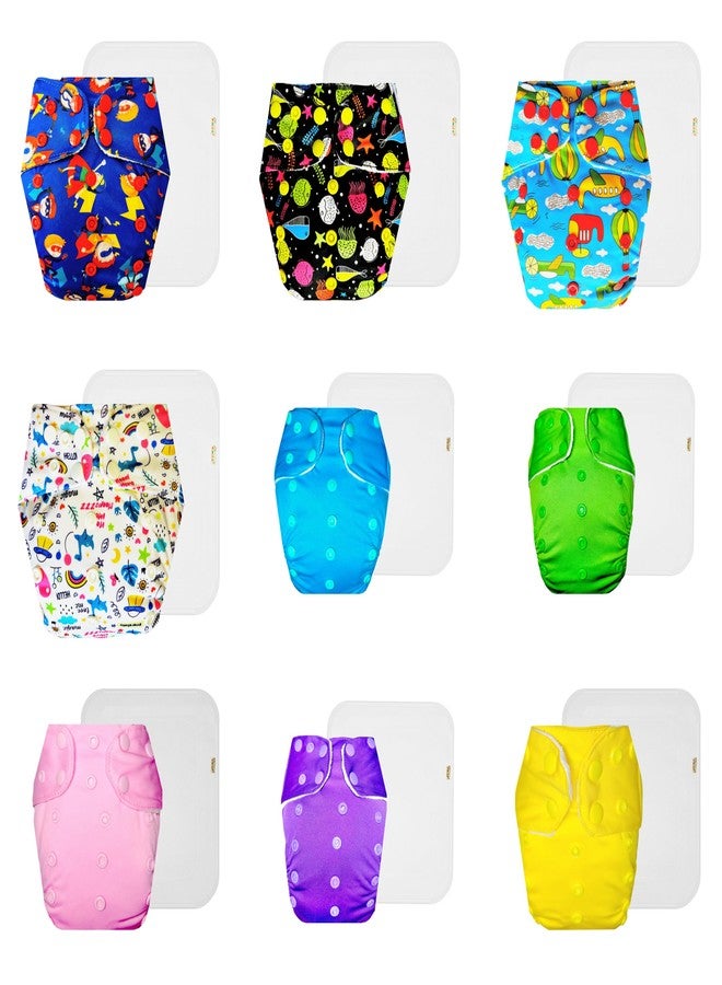 حفاضات دمبلدو القماشية الممتازة مع حشوة قطنية (عبوة من 9) | شعور بالجفاف والراحة | تهوية جيدة | مناسبة للسفر | تغيير حفاضات بدون قلق | من 3 أشهر إلى 3 سنوات | للجنسين - Image 1