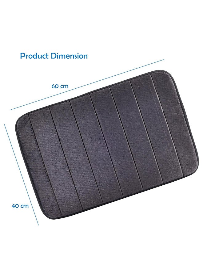 Home Pro Home Pro Tapate Bath Mat Memory Foam Soft Anti-Slip Bath Mat Machine Washable Water Absorbent Soft Foam Mat Non-Slip Absorbent Bathroom Rugs for Kitchen Bathroom Floors (Dark Blue) - Image 3