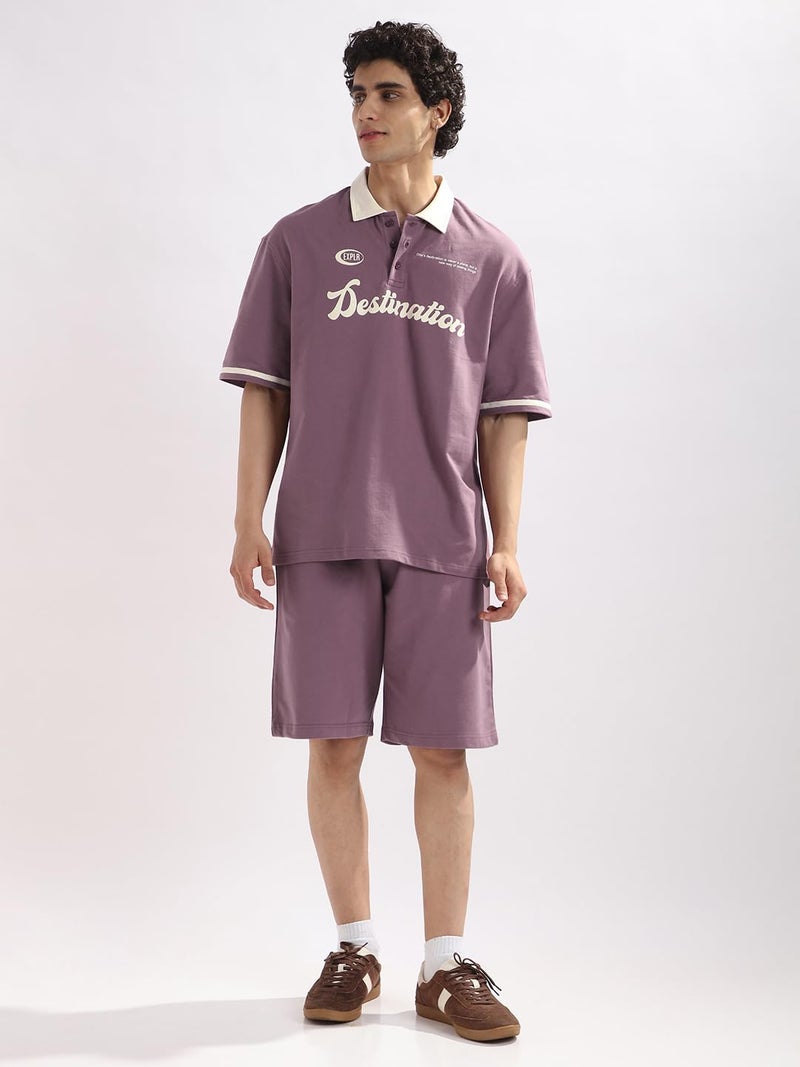 NOBERO Men Grape Co-ord Set for Men - Image 2