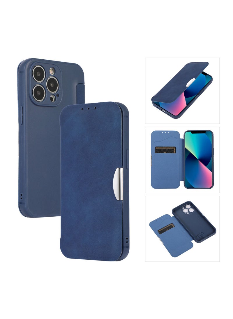 Loquat Suitable For iPhone Clamshell Solid Color Mobile Phone Leather Case - Image 2