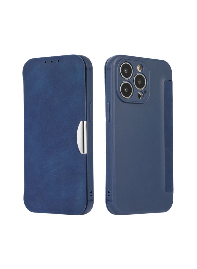 Loquat Suitable For iPhone Clamshell Solid Color Mobile Phone Leather Case - Image 1