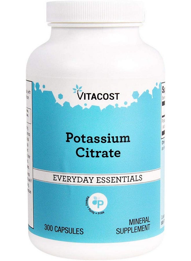 Vitacost Brand - Vitacost Potassium Citrate 99 Mg 300 Capsules - Image 1