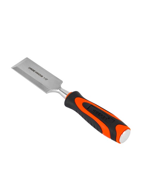 Geepas Toolz 1-1/2" Wood Chisel- GT59357, High-Quality Cr-V Construction, Induction Hardened, Equipped with TPR Handle, Light-Weight and Durable, Ideal for DIY, Home Improvement