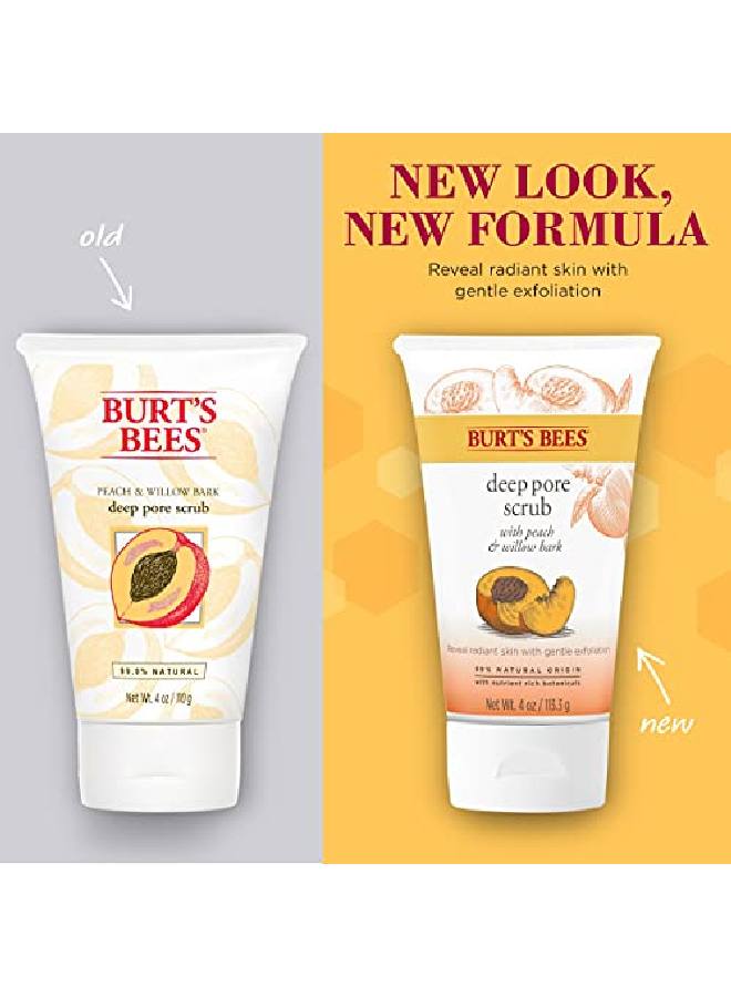 Burt's Bees Exfoliating Face Wash Deep Pore Facial Cleanser Exfoliator With Willow Bark 4 Ounce (Pack Of 3) (Packaging May Vary) - Image 3