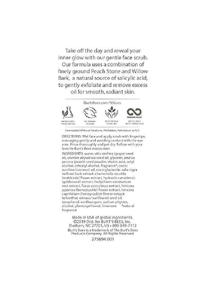 Burt's Bees Exfoliating Face Wash Deep Pore Facial Cleanser Exfoliator With Willow Bark 4 Ounce (Pack Of 3) (Packaging May Vary) - Image 5