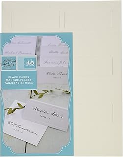 Gartner Studios Ivory Pearl Place Cards, Pearlescent Border, 3.75 by 1.5 Inches, 48 Count (83004) - Image 1
