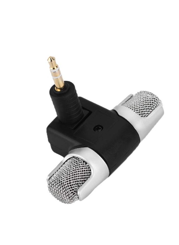 Excefore - Mini Stereo Condenser Microphone, Omnidirectional Condenser Microphone with 3.5mm Gold-plating Plug Jack for PC Laptop MD Camera - Image 1