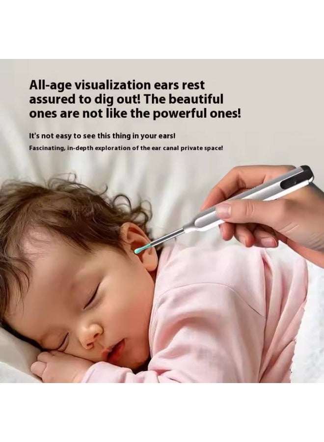 Smart HD Visual Ear Pick with LED Light, Electric Ear Cleaner for Household Use, Safe & Easy Ear Wax Removal - Image 4