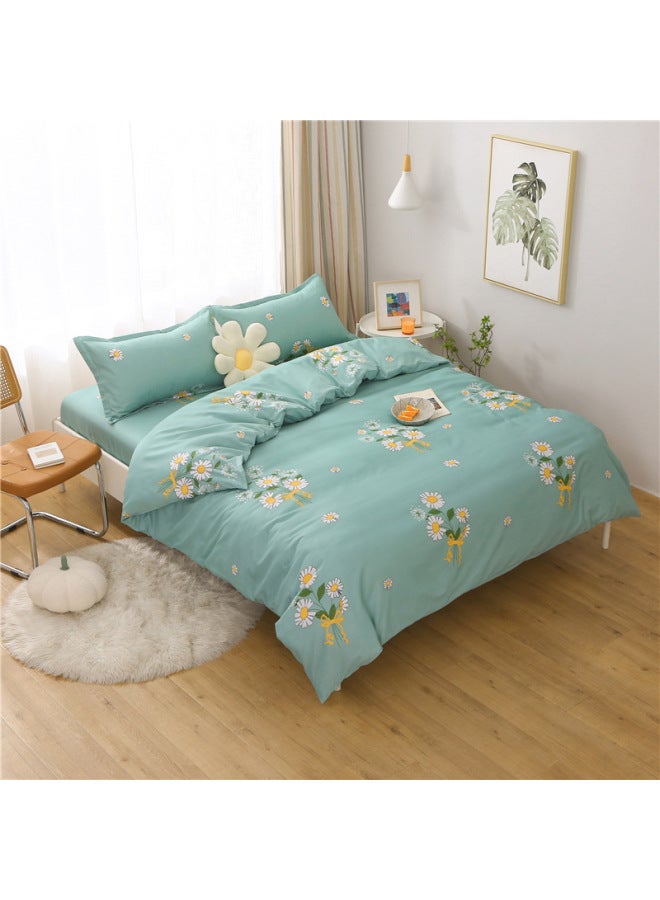 Quilt Cover Single Piece 150x 200 Student Dormitory Single Quilt Cover 200x 230cm Double Quilt Imitation Cotton Four Seasons Wholesale-Color:Small City Story-Specifications:110x150cm Children's Quilt Cover - Image 3