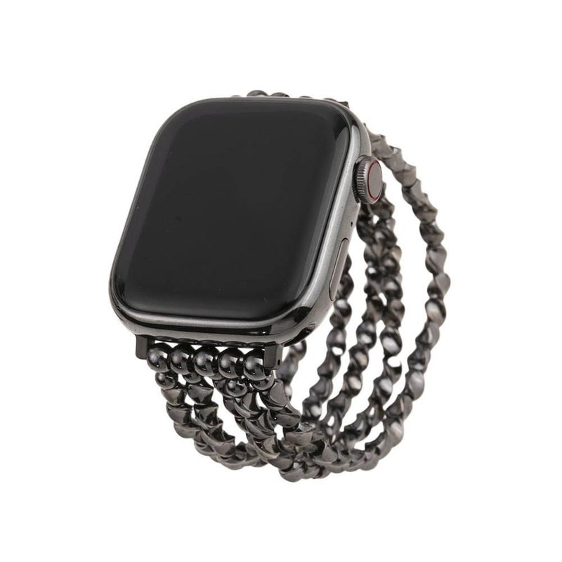 سوار ساعة ذكية سوار راتنج متوافق مع Apple Watch بملاءمة قابلة للتعديل وحزام بديل للاستخدام اليومي باللون أبيض قابل للتعديل باللون الأبيض - Image 5