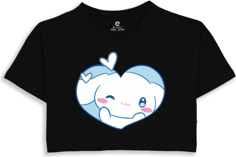 EZ Design Cinnamoroll Printed Crop T-shirt 