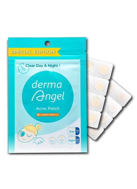 Ultra Invisible Acne Patches Pimple Patches Hydrocolloid Acne Patches Zit Patches Hydrocolloid Bandages Acne Spot Treatment Day & Night Use 48 Pieces 2 Sizes