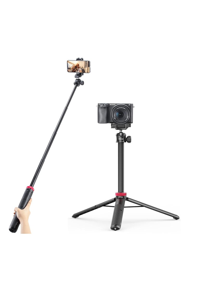 Ulanzi - ULANZI MT 44 Portable Tripod Handheld w Ball Head Extendable Phone Camera Tripod W Cold Shoe Travel Compact Lightweight Tripod For iPhone Smartphone Sony Canon Nikon Small Cameras - Image 1