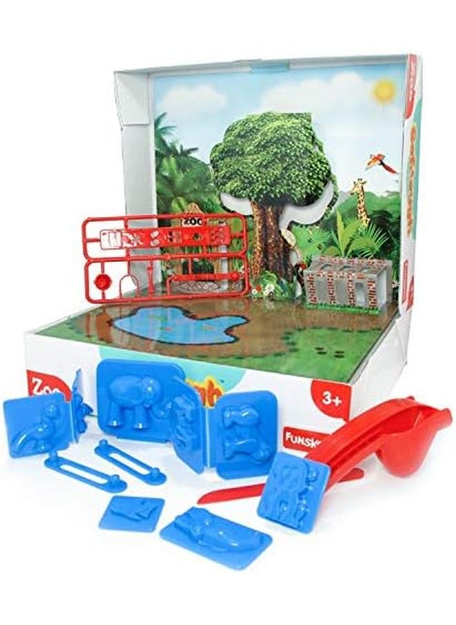 Funskool - Sofdough Zoo Play Dough With 2D And 3D Molds And Colorful Dough - Image 1