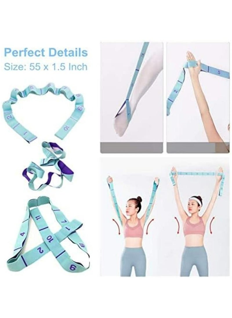 Oasisgalore Elastic Stretch Strap with 11 Adjustable Loops for Yoga, Pilates & Therapy  - Image 2
