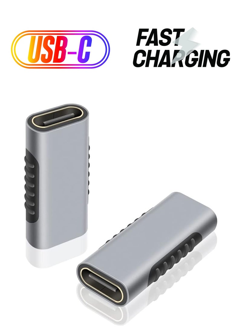 PROMASS USB C Adapter, USB C Coupler, Type C Connecter for USB C Charger Connector, USB C 3.1 Extender for Laptop & Tablet & Mobile Phone ( 2 Pack ) - Image 1