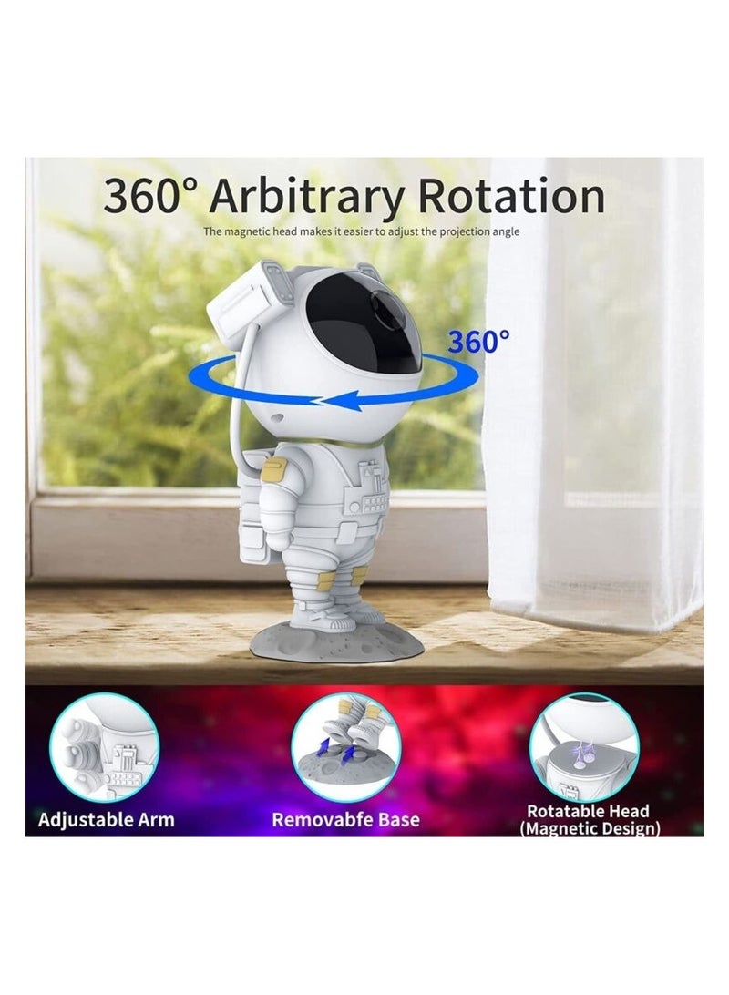 Star Astronaut Starry Sky Projector   Night Light With Timer And Remote Control  360° Rotation With USB For Kids Party Bedroom And Game Room - Image 3