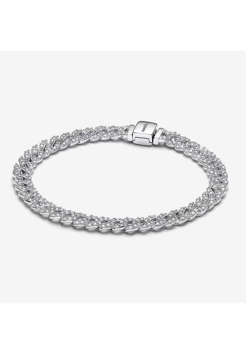 Pandora Timeless Pave Cuban Chain Bracelet