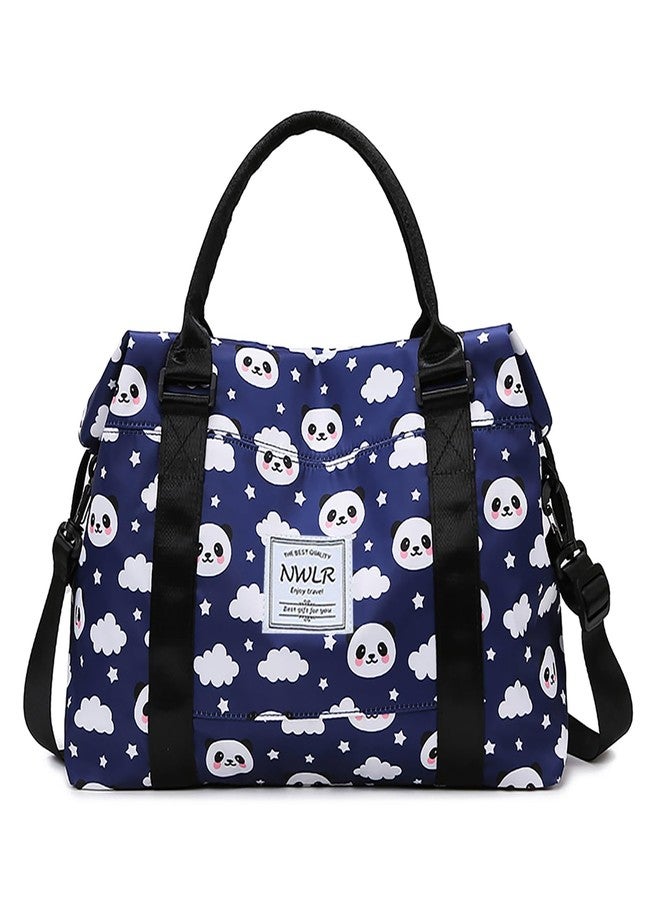 NWLR Women's 10 Carry-On Luggage, 28-inch, Cute Panda, Carry-On 28-inch, Trolley Sleeve Bag With Dry and Wet Separated Pocket - Image 1