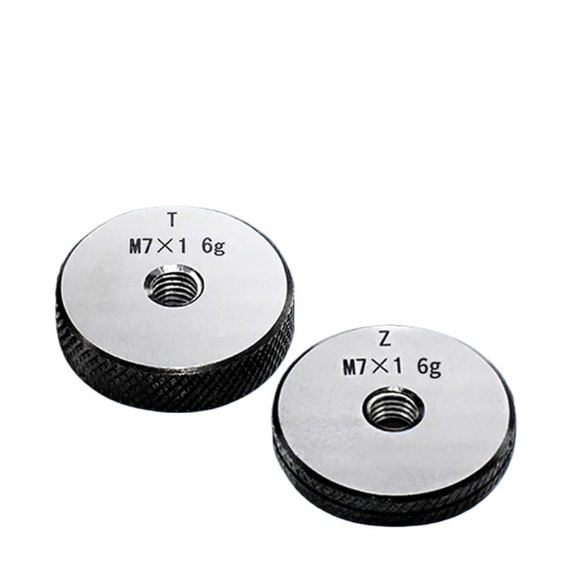 Setting Ring, 1SET Fine Thread Ring Gauge Plug Gauge Smooth Plug Gauge M7-M60 Thread Distance 1(M49X1) - Image 1