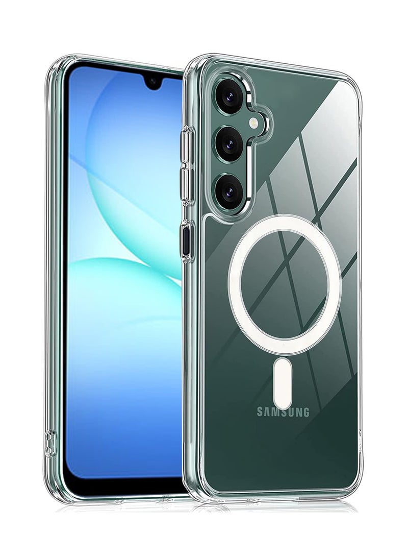 Techie Samsung Galaxy A17 5G Case with MagSafe – Slim, Anti-Yellowing Transparent Back Cover with Camera Lens Protection, Magnetic Holder Wireless Charging Compatible - Clear - Image 1