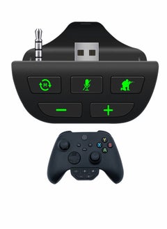 Headset Adapter for Xbox Series X/S, Stereo Headset Audio Adapter with Volume Adjustment and Scout Mode