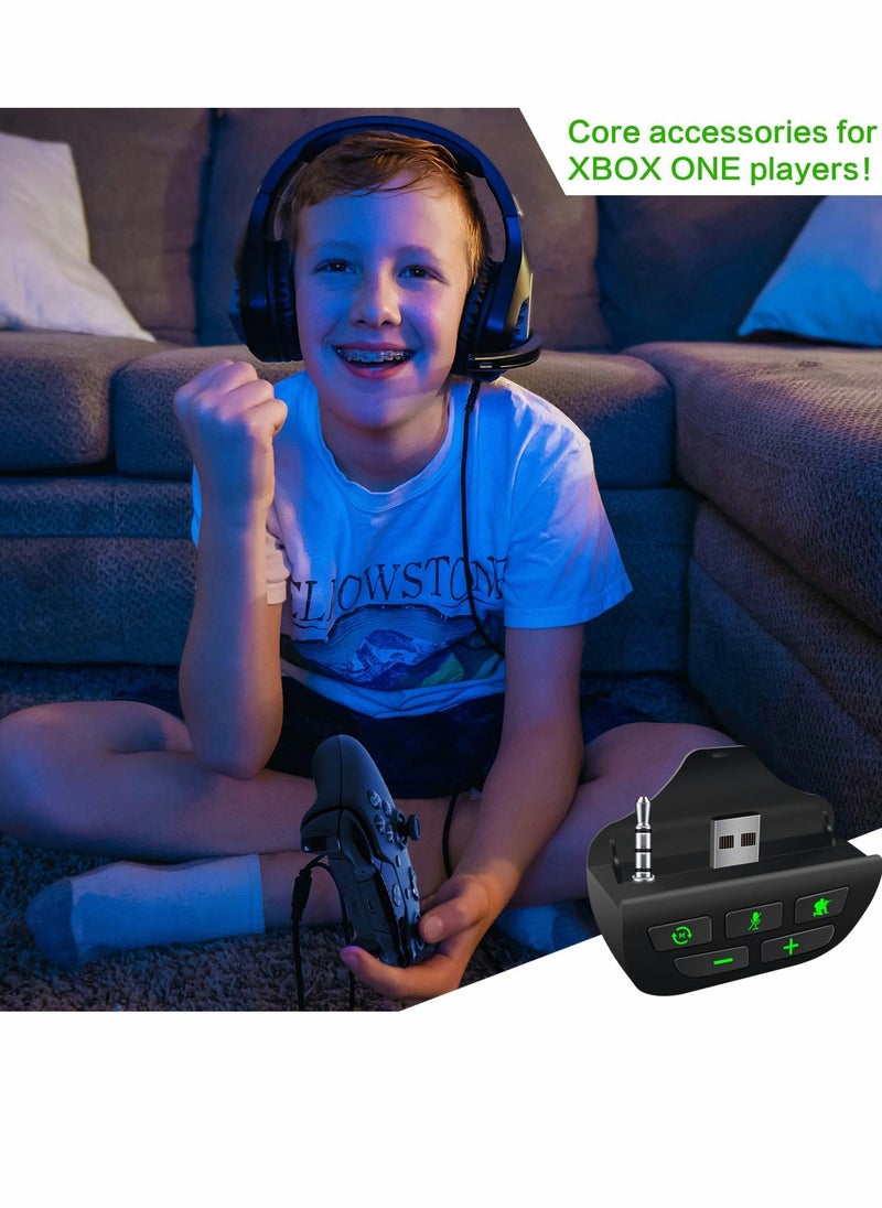 Excefore - Headset Adapter for Xbox Series X/S, Stereo Headset Audio Adapter with Volume Adjustment and Scout Mode - Image 1
