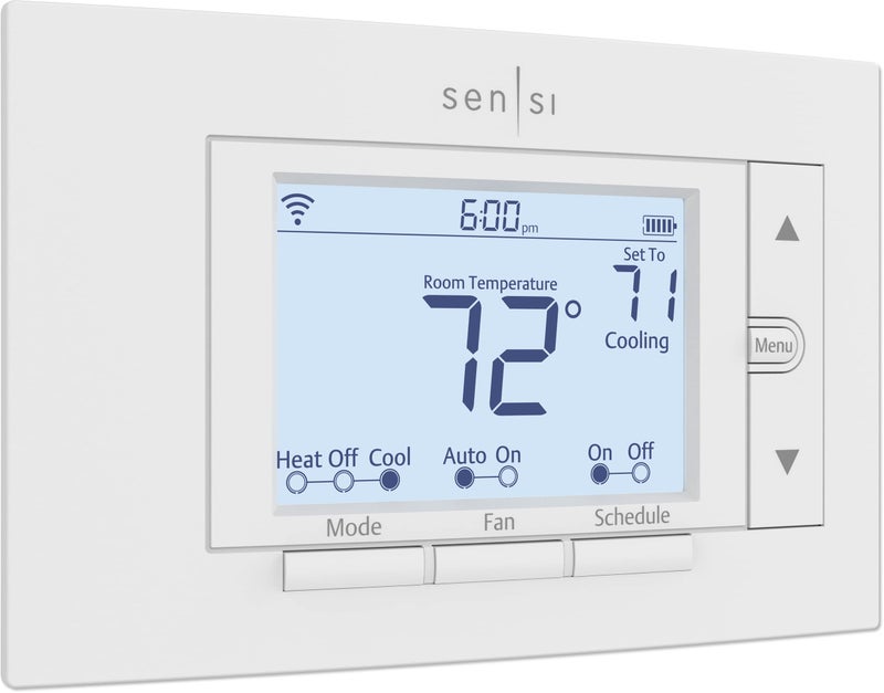 Emerson Sensi Smart Thermostat, 100 Years Of Expertise, Wi-Fi, Data Privacy, Programmable, Easy DIY Install, Works With Alexa, Energy Star Certified, Mobile App, ST55 - Image 1