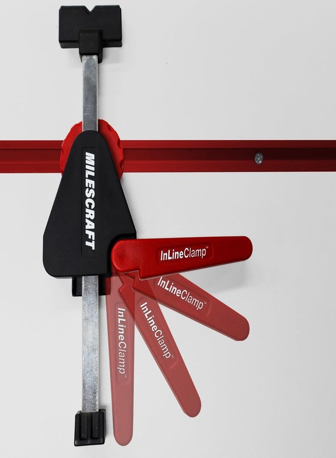 مايلكرافت مشبك ميلزكرافت 4030 الخطي على شكل حرف T (عبوة من قطعتين) - مشبك قابل للتعديل على شكل حرف T لأعمال النجارة. استخدم ضغطًا أفقيًا لجميع مشاريع التثبيت. يتضمن مشبكي كام ستوب. - Image 5