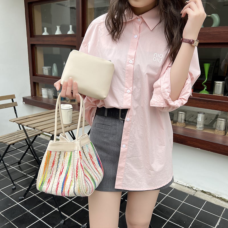 Small And Exquisite Work Small Bag Bucket Bag Girl Crossbody 2023 New Niche Design Chanel Style Crossbody Bag - Image 4