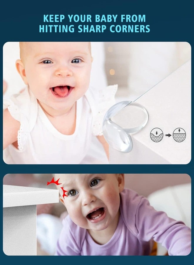 Talora واقيات زوايا كبيرة من تالورا للأطفال، حماية آمنة من الحواف والزوايا الحادة للأثاث مع لاصق قوي، واقيات زوايا مقاومة للأطفال (شفافة، عبوة من 12 قطعة) - Image 2