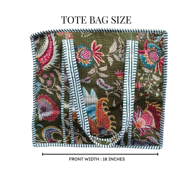 COTSILER Tote Bags Women Lightweight Travel Bag Purse Cotton Shoulder Tote Bag For Shopping Grocery & Beach Bag (Design No 26) - Image 5