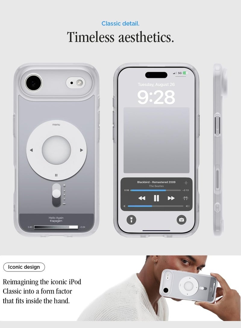 Spigen Ultra Hybrid MagFit iPhone 17 Air Case Cover with MagSafe (2025) - Classic Silver - Image 4