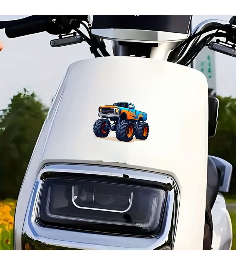 1pc 2D Flat Motorcycle Helmet Sticker - Image 4