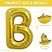 TONIFUL 40 Inch Large Gold Letter B Balloons Helium Filled Foil Mylar Big Balloons for Birthday Party Anniversary Decorations - Image 4