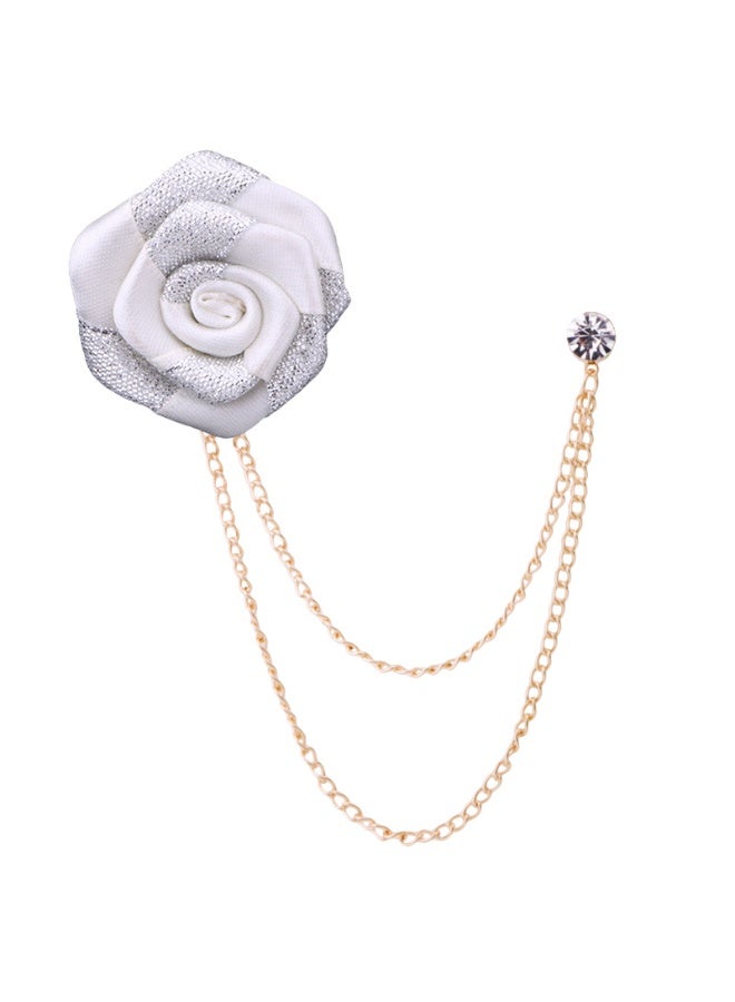 Shougu New Style Handmade Fabric Suit Accessories Tassel Flower Brooch Chest Flower