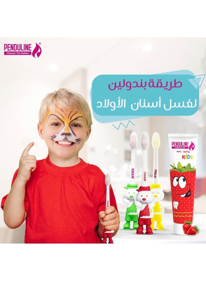 Penduline Kids Toothbrush Multi-Colors Packing May Vary - Image 5