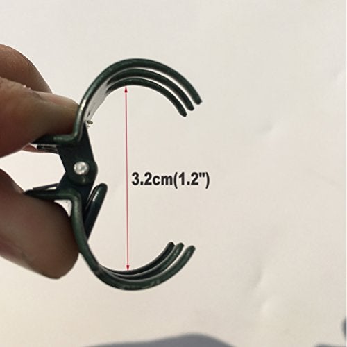 Vtete 50 PCS Large Size Orchid Clips and Garden Support Clips Green (Not with Flower and Plant Spike) - Image 5