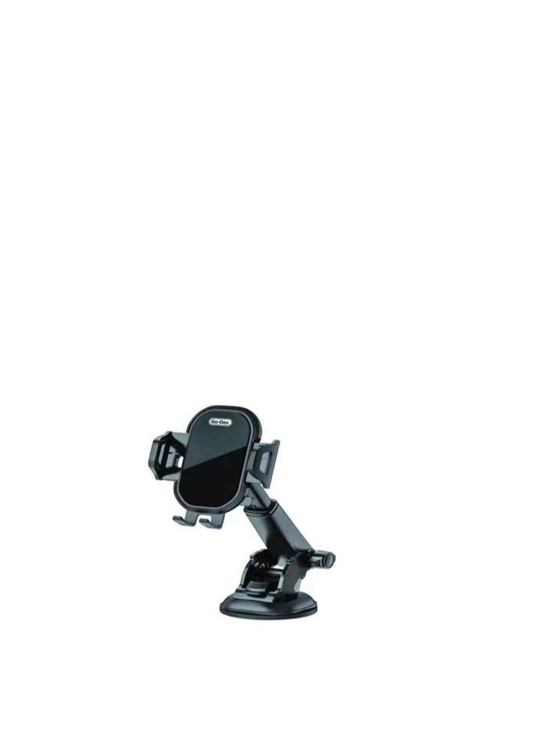 GO-DES Go Des GD-HD691 Windsheild Shockproof Car Mount Car Mobile Holder Black - Image 1