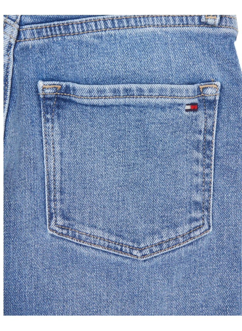 TOMMY HILFIGER Archieve Logo Waistband Regular Fit Jeans - Image 4